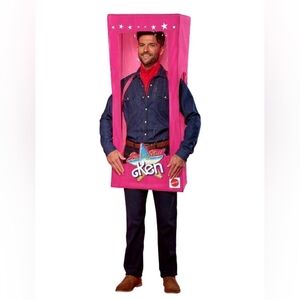 *New In Bag* Adult Mattel Barbie Ken Pink Box Halloween Costume, One Size